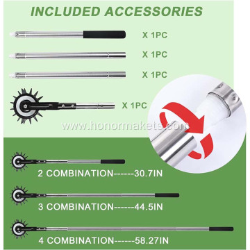 Hot sale Stainless Steel Handle Wheel Rotary Edger manual corner weeder yard garden hand tools grass hand edger